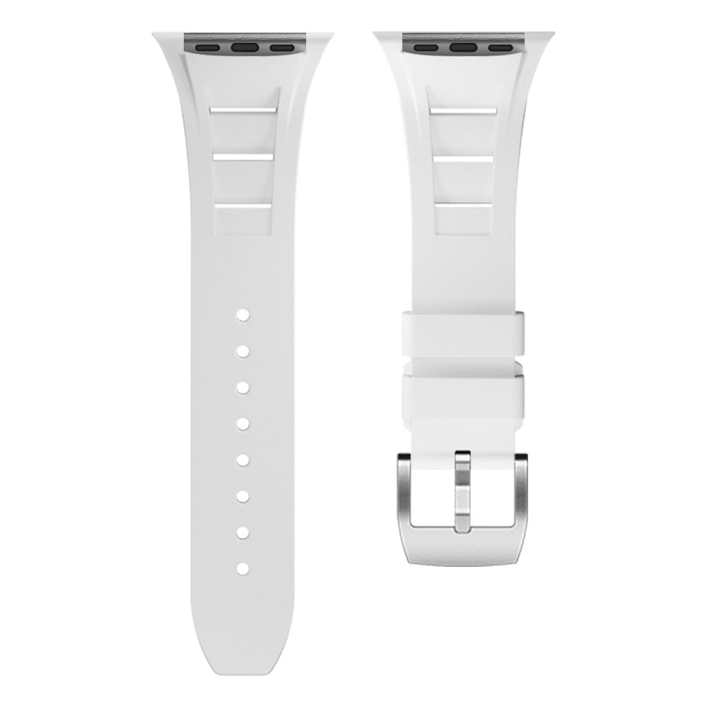 For Apple Watch Series 9 8 7 41mm / SE (2023) SE (2022) SE 6 5 4 40mm / 3 2 1 38mm Silicone Band Watch Strap - Black For Apple Watch Series 9 8 7 41mm / SE (2023) SE (2022) SE 6 5 4 40mm / 3 2 1 38mm Silicone Band Watch Strap - Black